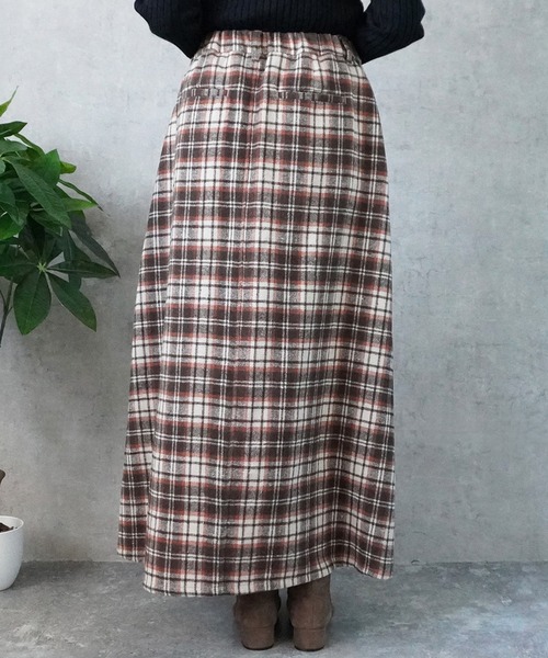 Emma（SELECT LEVERY）（エマ セレクトリベリー）の「ライトメルトンロングスカート（スカート・レディース・レッド系その他/ブラウン系その他/ブラック系その他2/ブラウン系その他2/ブラック系その他・LARGE/X-LARGE/MEDIUM/SMALL）」の20枚目の写真