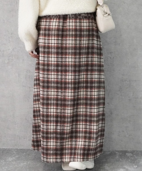 Emma（SELECT LEVERY）（エマ セレクトリベリー）の「ライトメルトンロングスカート（スカート・レディース・レッド系その他/ブラウン系その他/ブラック系その他2/ブラウン系その他2/ブラック系その他・LARGE/X-LARGE/MEDIUM/SMALL）」の19枚目の写真