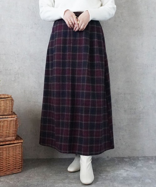 Emma（SELECT LEVERY）（エマ セレクトリベリー）の「ライトメルトンロングスカート（スカート・レディース・レッド系その他/ブラウン系その他/ブラック系その他2/ブラウン系その他2/ブラック系その他・LARGE/X-LARGE/MEDIUM/SMALL）」の14枚目の写真