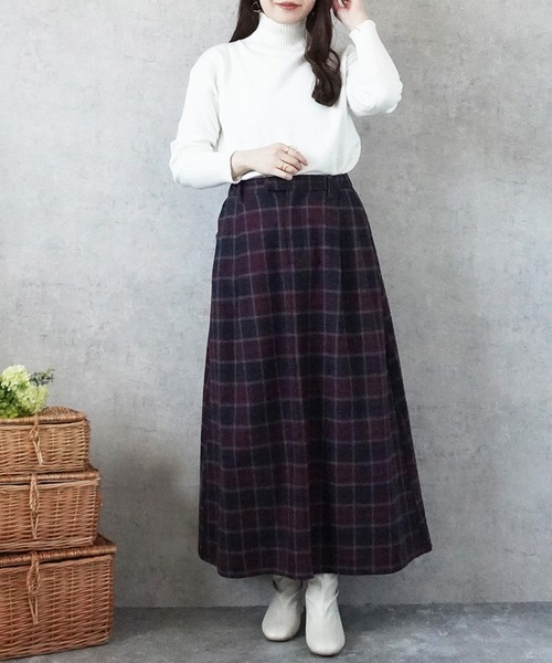 Emma（SELECT LEVERY）（エマ セレクトリベリー）の「ライトメルトンロングスカート（スカート・レディース・レッド系その他/ブラウン系その他/ブラック系その他2/ブラウン系その他2/ブラック系その他・LARGE/X-LARGE/MEDIUM/SMALL）」の13枚目の写真