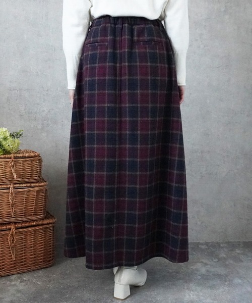 Emma（SELECT LEVERY）（エマ セレクトリベリー）の「ライトメルトンロングスカート（スカート・レディース・レッド系その他/ブラウン系その他/ブラック系その他2/ブラウン系その他2/ブラック系その他・LARGE/X-LARGE/MEDIUM/SMALL）」の11枚目の写真