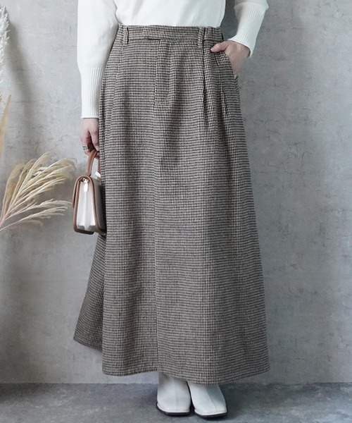 Emma（SELECT LEVERY）（エマ セレクトリベリー）の「ライトメルトンロングスカート（スカート・レディース・レッド系その他/ブラウン系その他/ブラック系その他2/ブラウン系その他2/ブラック系その他・LARGE/X-LARGE/MEDIUM/SMALL）」の18枚目の写真