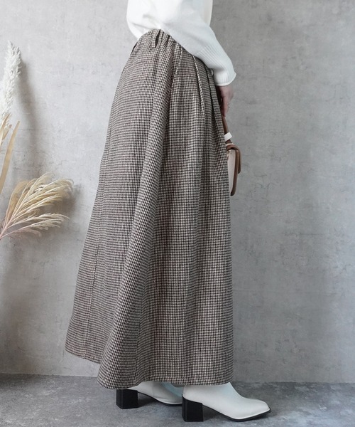 Emma（SELECT LEVERY）（エマ セレクトリベリー）の「ライトメルトンロングスカート（スカート・レディース・レッド系その他/ブラウン系その他/ブラック系その他2/ブラウン系その他2/ブラック系その他・LARGE/X-LARGE/MEDIUM/SMALL）」の16枚目の写真