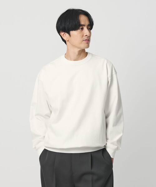 BEAUTY&YOUTH UNITED ARROWS（ビューティーアンドユースユナイテッドアローズ）の「ハイバルキー クルーネック スウェット（スウェット・メンズ・オフホワイト/ダークブラウン/ネイビー・L/XL/S/M）」の2枚目の写真