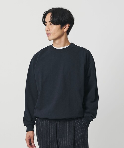 BEAUTY&YOUTH UNITED ARROWS（ビューティーアンドユースユナイテッドアローズ）の「ハイバルキー クルーネック スウェット（スウェット・メンズ・オフホワイト/ダークブラウン/ネイビー・L/XL/S/M）」の4枚目の写真