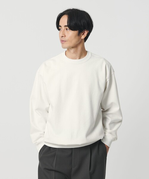 BEAUTY&YOUTH UNITED ARROWS（ビューティーアンドユースユナイテッドアローズ）の「ハイバルキー クルーネック スウェット（スウェット・メンズ・オフホワイト/ダークブラウン/ネイビー・L/XL/S/M）」の5枚目の写真