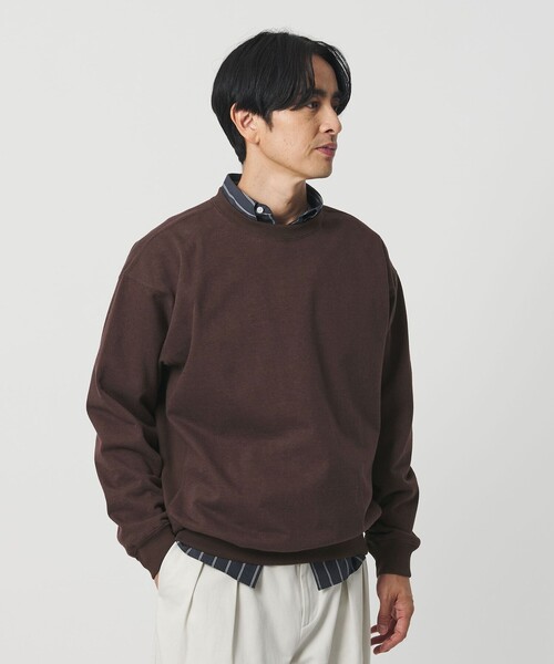 BEAUTY&YOUTH UNITED ARROWS（ビューティーアンドユースユナイテッドアローズ）の「ハイバルキー クルーネック スウェット（スウェット・メンズ・オフホワイト/ダークブラウン/ネイビー・L/XL/S/M）」の6枚目の写真