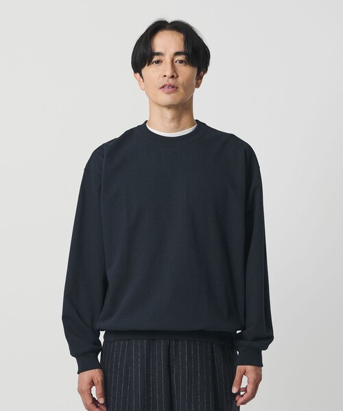 BEAUTY&YOUTH UNITED ARROWS（ビューティーアンドユースユナイテッドアローズ）の「ハイバルキー クルーネック スウェット（スウェット・メンズ・オフホワイト/ダークブラウン/ネイビー・L/XL/S/M）」の9枚目の写真