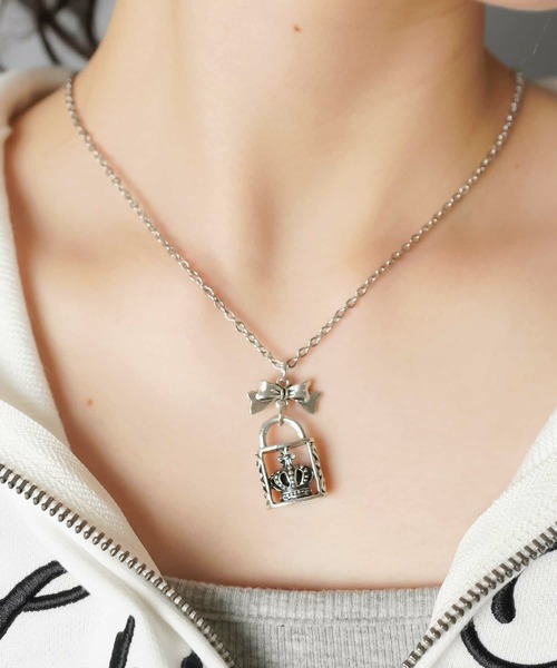 セール】メタルネックレス/リボン/キークラウン（ネックレス）｜SPINNS