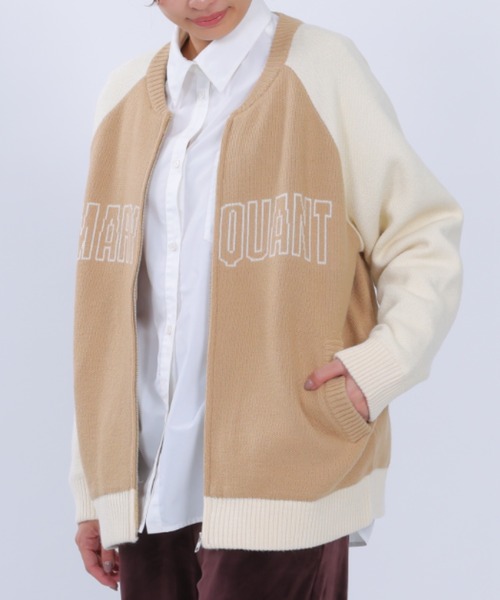 セール】ニットスタジャン ブルゾン（ブルゾン）｜MARY QUANT（マリー