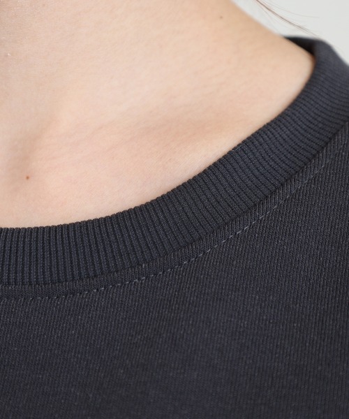 Quelle Chance(ケルシャンス)の「裾ドロストプルオーバー ぶらぶらネコモチーフ 長袖(Tシャツ/カットソー・レディース・ブラウン/キナリ/チャコールグレー・M/L)」の6枚目の写真