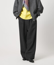 District（ディストリクト）の「＜District＞ウール ナイロン メルトン 2プリーツ ワイドパンツ（スラックス）」