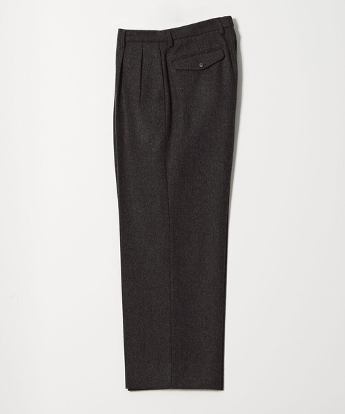District（ディストリクト）の「＜District＞ウール ナイロン メルトン 2プリーツ ワイドパンツ（スラックス・メンズ・ダークグレー/ネイビー・S/L/M/XL）」の8枚目の写真