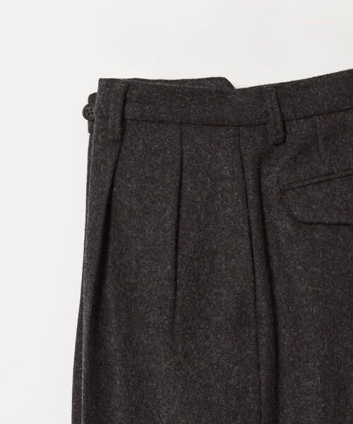 District（ディストリクト）の「＜District＞ウール ナイロン メルトン 2プリーツ ワイドパンツ（スラックス・メンズ・ダークグレー/ネイビー・S/L/M/XL）」の10枚目の写真