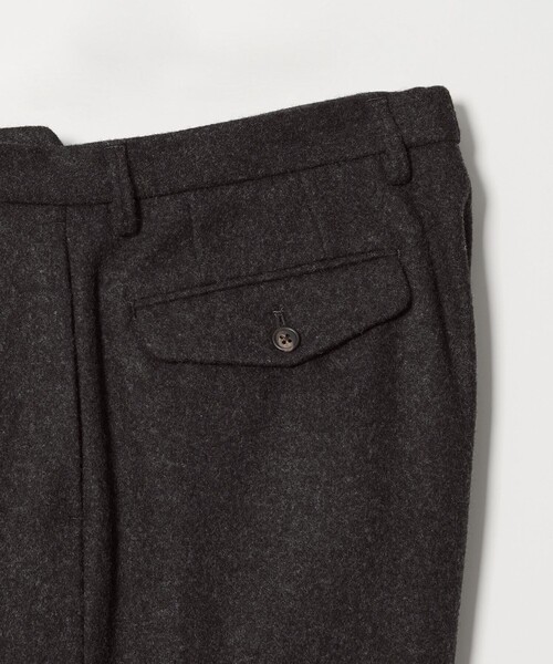 District（ディストリクト）の「＜District＞ウール ナイロン メルトン 2プリーツ ワイドパンツ（スラックス・メンズ・ダークグレー/ネイビー・S/L/M/XL）」の12枚目の写真