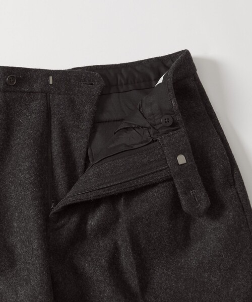 District（ディストリクト）の「＜District＞ウール ナイロン メルトン 2プリーツ ワイドパンツ（スラックス・メンズ・ダークグレー/ネイビー・S/L/M/XL）」の14枚目の写真
