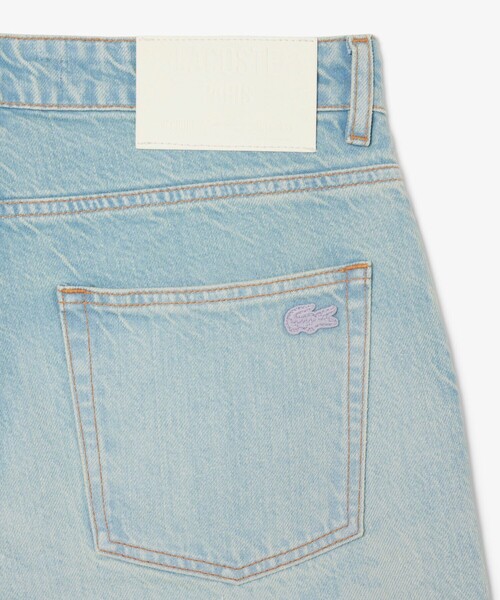 LACOSTE（ラコステ）の「グラフィカルデザイン シャンタコランドスケープモチーフデニムジーンズ（デニムパンツ・メンズ・ブルー・30/31/32/33）」の6枚目の写真