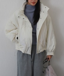 libelle more | 【高機能中綿】サーモアリーナ (THERMO ARENA)蓄熱ボリュームショートブルゾン 通勤 / 大人カジュアル / ゆったりサイズ / 防寒(ダウンジャケット/コート)