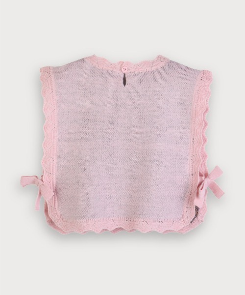 moimoln（モイモルン）の「フラワーニットベスト（ベスト・キッズ・ピンク・100cm/110cm/120cm/90cm）」の3枚目の写真