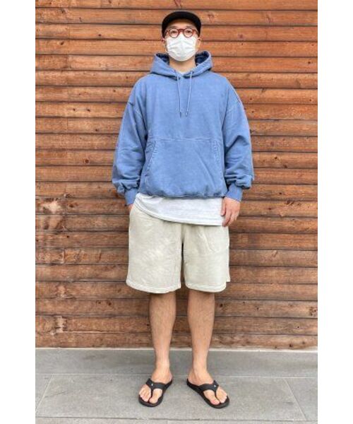 FRIZMWORKS(フリズムワークス)の「OG PIGMENT DYEING HOODY 002 _ BLUE(パーカー・メンズ・その他・LARGE/X-LARGE/SMALL/MEDIUM)」の4枚目の写真