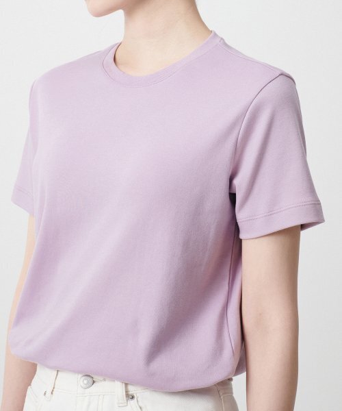 MUSINSA STANDARD WOMAN（ムシンサスタンダードウーマン）の「ウィメンズベーシッククルーネックTシャツ[ライラック]（Tシャツ/カットソー・レディース・その他・SMALL/MEDIUM/LARGE/X-SMALL）」の5枚目の写真