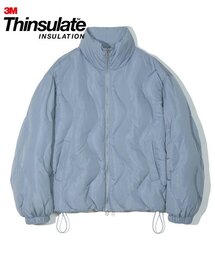 PARTIMENTO（パルティメント）の「3M Thinsulate Featherless Curved Puffer Short Padding Blue（ダウンジャケット/コート）」