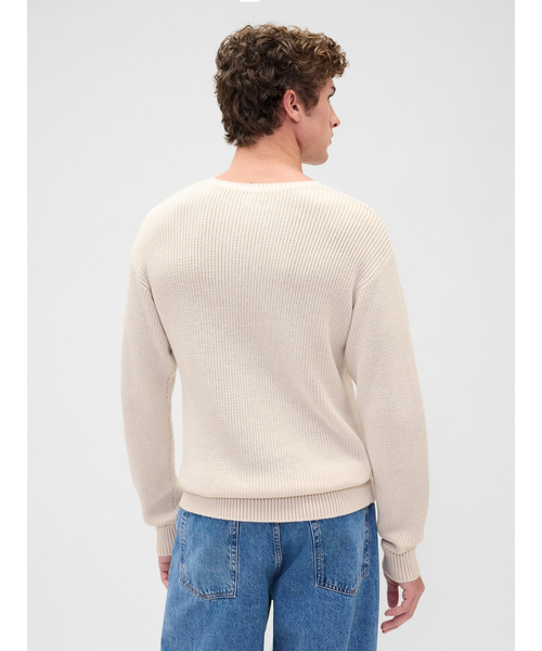 GAP（ギャップ）の「Gapロゴ リラックスフィット Vネックセーター（ニット/セーター・メンズ・オフホワイト/ブルー/ローズ/グリーン・S/XL/L/M/XS）」の15枚目の写真