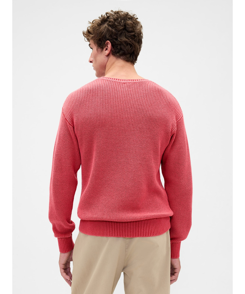 GAP（ギャップ）の「Gapロゴ リラックスフィット Vネックセーター（ニット/セーター・メンズ・オフホワイト/ブルー/ローズ/グリーン・S/XL/L/M/XS）」の16枚目の写真