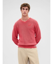 GAP | Gapロゴ リラックスフィット Vネックセーター(ニット/セーター)