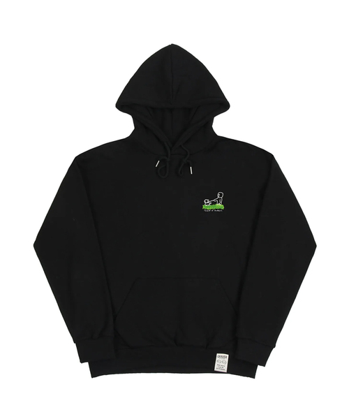 [UNISEX]ヒューマンパピーワークフードパーカー_ブラック