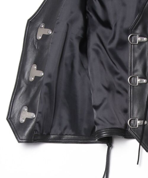 FORSOMEONE（フォーサムワン）の「FORSOMEONE MERA BIKER VEST（ベスト・メンズ・ブラック・48）」の12枚目の写真