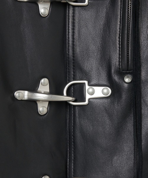 FORSOMEONE（フォーサムワン）の「FORSOMEONE MERA BIKER VEST（ベスト・メンズ・ブラック・48）」の6枚目の写真