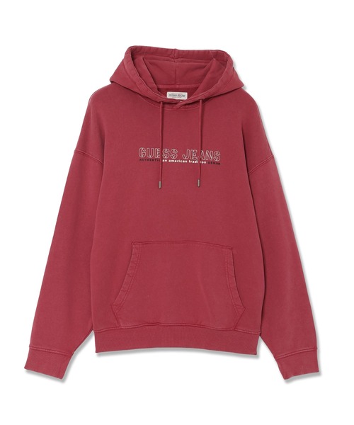 GUESS JEANS（ゲスジーンズ）の「GUESS JEANS Os Outline Hoodie パーカー（パーカー・メンズ・ブラック/ピンク/ホワイト・LARGE/X-LARGE/MEDIUM/SMALL）」の3枚目の写真