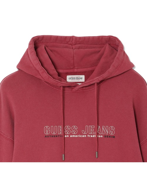 GUESS JEANS（ゲスジーンズ）の「GUESS JEANS Os Outline Hoodie パーカー（パーカー・メンズ・ブラック/ピンク/ホワイト・LARGE/X-LARGE/MEDIUM/SMALL）」の12枚目の写真