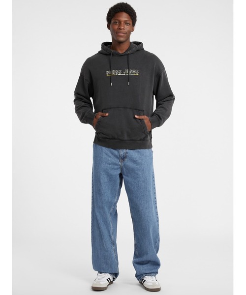 GUESS JEANS（ゲスジーンズ）の「GUESS JEANS Os Outline Hoodie パーカー（パーカー・メンズ・ブラック/ピンク/ホワイト・LARGE/X-LARGE/MEDIUM/SMALL）」の9枚目の写真