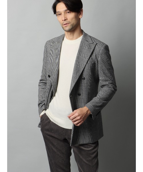 SUIT SQUARE（スーツスクエア）の「クルーネックニット 長袖 カシミヤ 無地（ニット/セーター・メンズ・オフホワイト/ブルー/ベージュ・LL/L/M/S）」の13枚目の写真