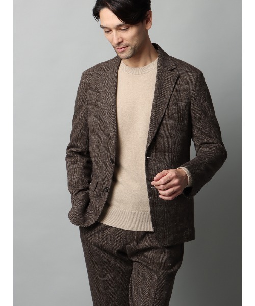 SUIT SQUARE（スーツスクエア）の「クルーネックニット 長袖 カシミヤ 無地（ニット/セーター・メンズ・オフホワイト/ブルー/ベージュ・LL/L/M/S）」の14枚目の写真
