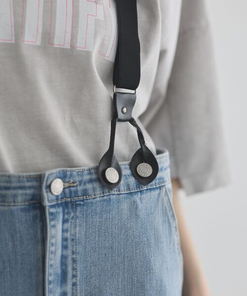 GARAGE OF GOOD CLOTHING（ガレージオブグッドクロージング）の「サスペンダー付ジャンパースカート（スカート・レディース・ダークグレー/サックスブルー・FREE）」の16枚目の写真