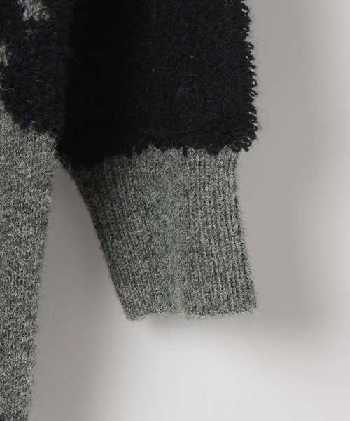 LEPSIM(レプシィム)の「6ゲージループジャガード花柄チュニック 612758(ニット/セーター・レディース・チャコールグレー/レッド・FREE)」の20枚目の写真