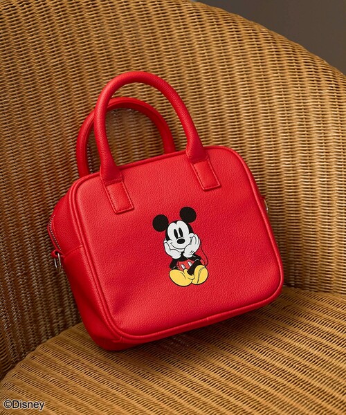 coen（コーエン）の「【MICKEY（ミッキー）/別注】レザーライクボストンバッグ（ショルダーバッグ・レディース・オフホワイト/シルバー/ブラック/レッド/その他2・FREE）」の13枚目の写真