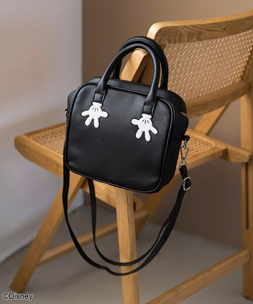 coen（コーエン）の「【MICKEY（ミッキー）/別注】レザーライクボストンバッグ（ショルダーバッグ・レディース・オフホワイト/シルバー/ブラック/レッド/その他2・FREE）」の16枚目の写真