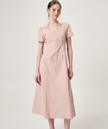 Heart Neck Strap Dress, Pink
