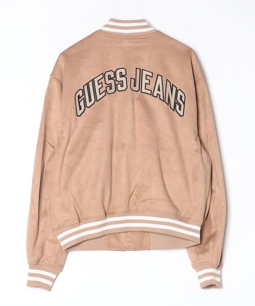 GUESS JEANS（ゲスジーンズ）の「GUESS JEANS Faux Suede Bomber ブルゾン（ブルゾン・メンズ・ベージュ/ブラック・SMALL/MEDIUM/LARGE/X-LARGE）」の13枚目の写真