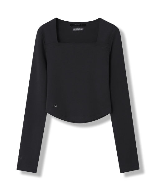 Vivacious(ビバシャス)の「Renee Square Neck Slim Long Sleeve - 5COL(Tシャツ/カットソー・レディース・ブラック/スカイブルー/グレー/チャコール/アイボリー・SMALL/MEDIUM)」の11枚目の写真