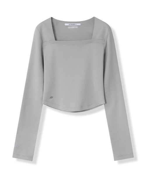 Vivacious(ビバシャス)の「Renee Square Neck Slim Long Sleeve - 5COL(Tシャツ/カットソー・レディース・ブラック/スカイブルー/グレー/チャコール/アイボリー・SMALL/MEDIUM)」の13枚目の写真