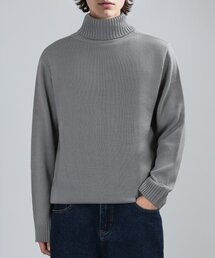 BALANCE T-NECK KNIT (GRAY)