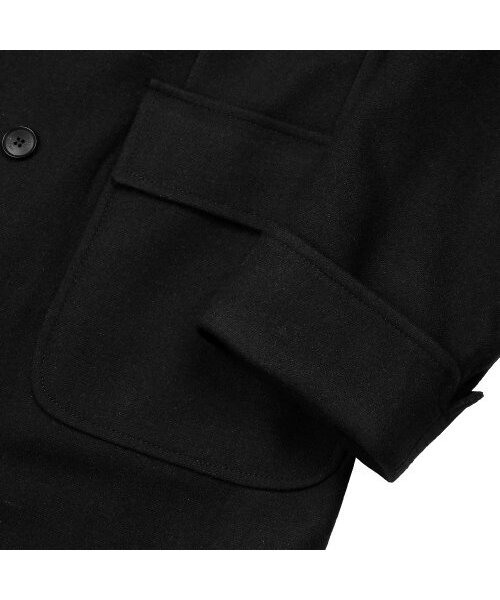 sortie(ソルティ)の「Bonheur Wool Polo Coat (Black)(チェスターコート・メンズ・その他・X-LARGE/LARGE/MEDIUM)」の4枚目の写真