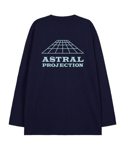 ASTRAL PROJECTION(アストラルプロジェクション)の「シグニチャーロゴオーバーサイズロングスリーブTシャツ_ネイビー(Tシャツ/カットソー・メンズ・その他・LARGE/MEDIUM/X-LARGE/XX-LARGE)」の2枚目の写真