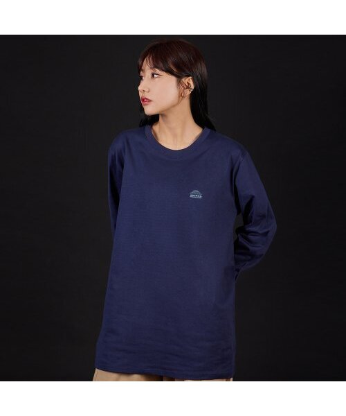 ASTRAL PROJECTION(アストラルプロジェクション)の「シグニチャーロゴオーバーサイズロングスリーブTシャツ_ネイビー(Tシャツ/カットソー・メンズ・その他・LARGE/MEDIUM/X-LARGE/XX-LARGE)」の5枚目の写真