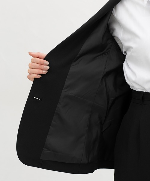 Honeys（ハニーズ）の「【ストレッチ・ウォッシャブル・イージーケア】２つ釦テーラードジャケット（テーラードジャケット・レディース・ライトグレー系2/ネイビー/ライトグレー系1/ブラック・3L/L/LL/M/S）」の10枚目の写真